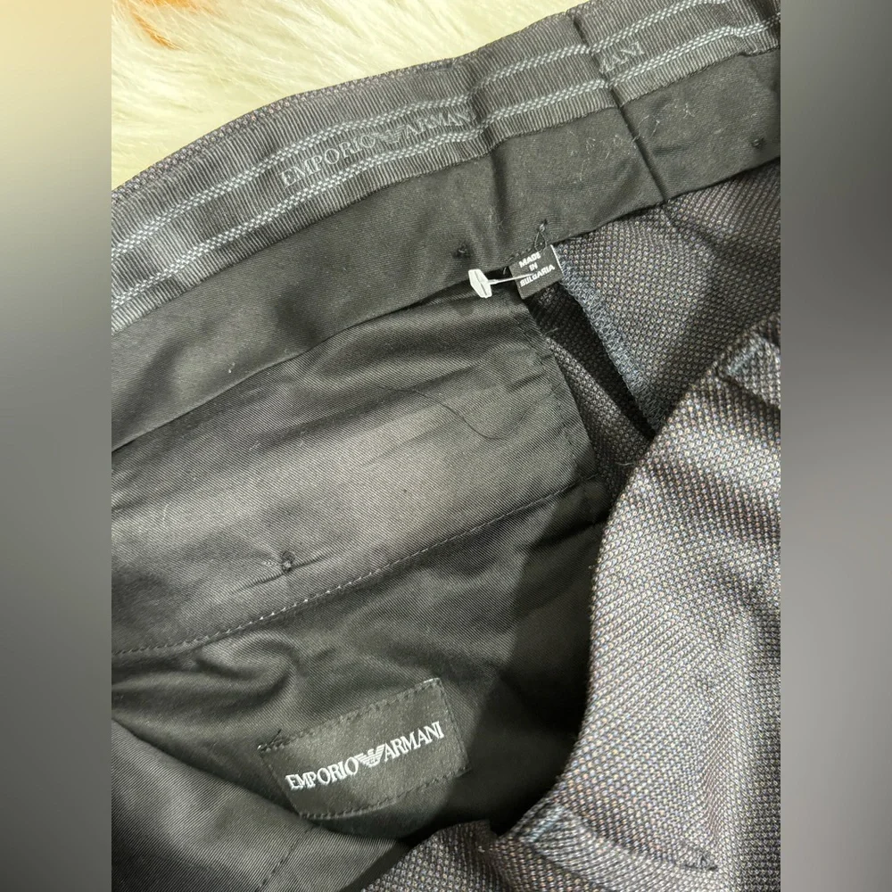 Emporio Armani Men’s Tall Genuine dress pants trousers gray